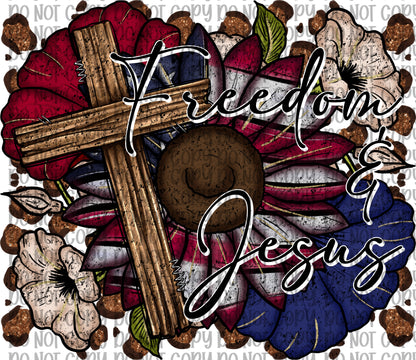 Freedom & Jesus Grunge