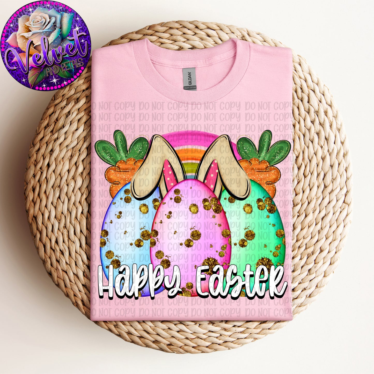 Happy Easter Eggs White