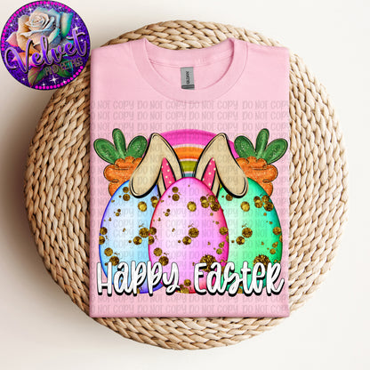 Happy Easter Eggs White