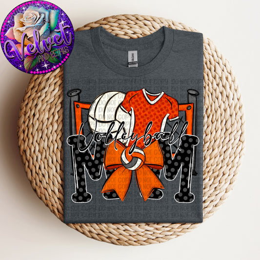 Volleyball Mom Orange