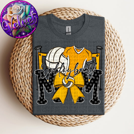 Volleyball Mom Yellow
