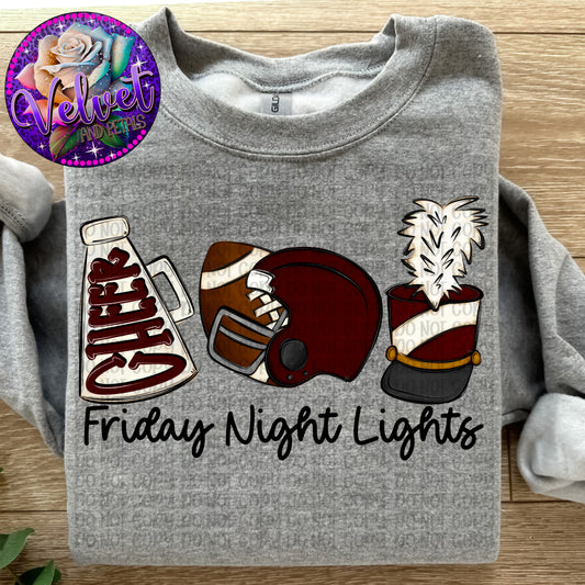 Friday Night Lights Maroon
