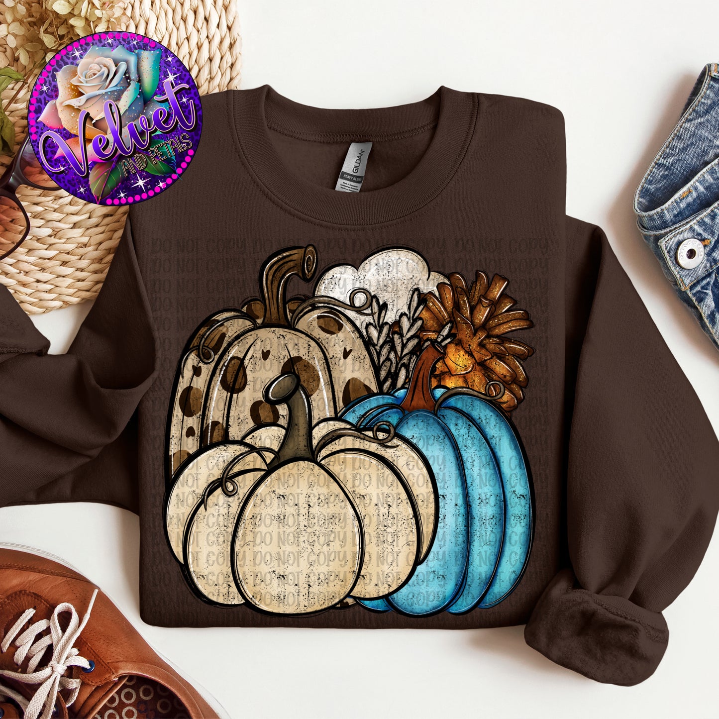 Pumpkins & Pinecones With Grunge