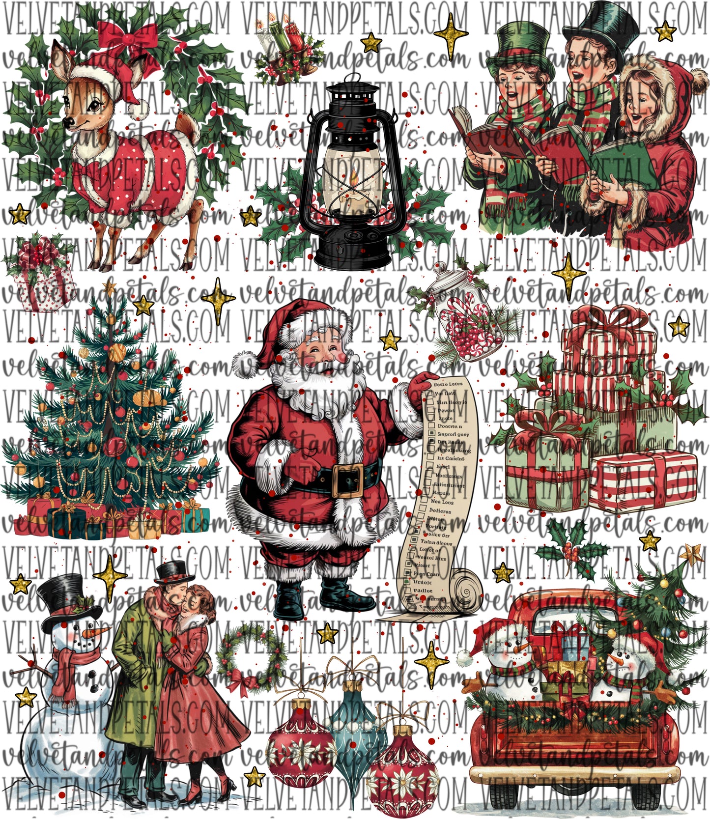 Vintage Christmas Collage