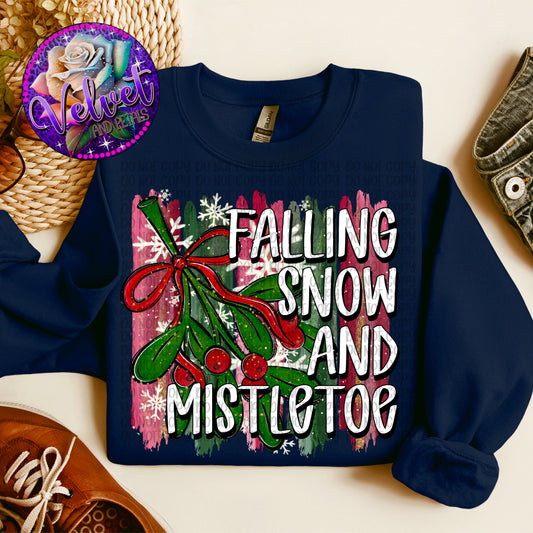 Falling Snow And Mistletoe