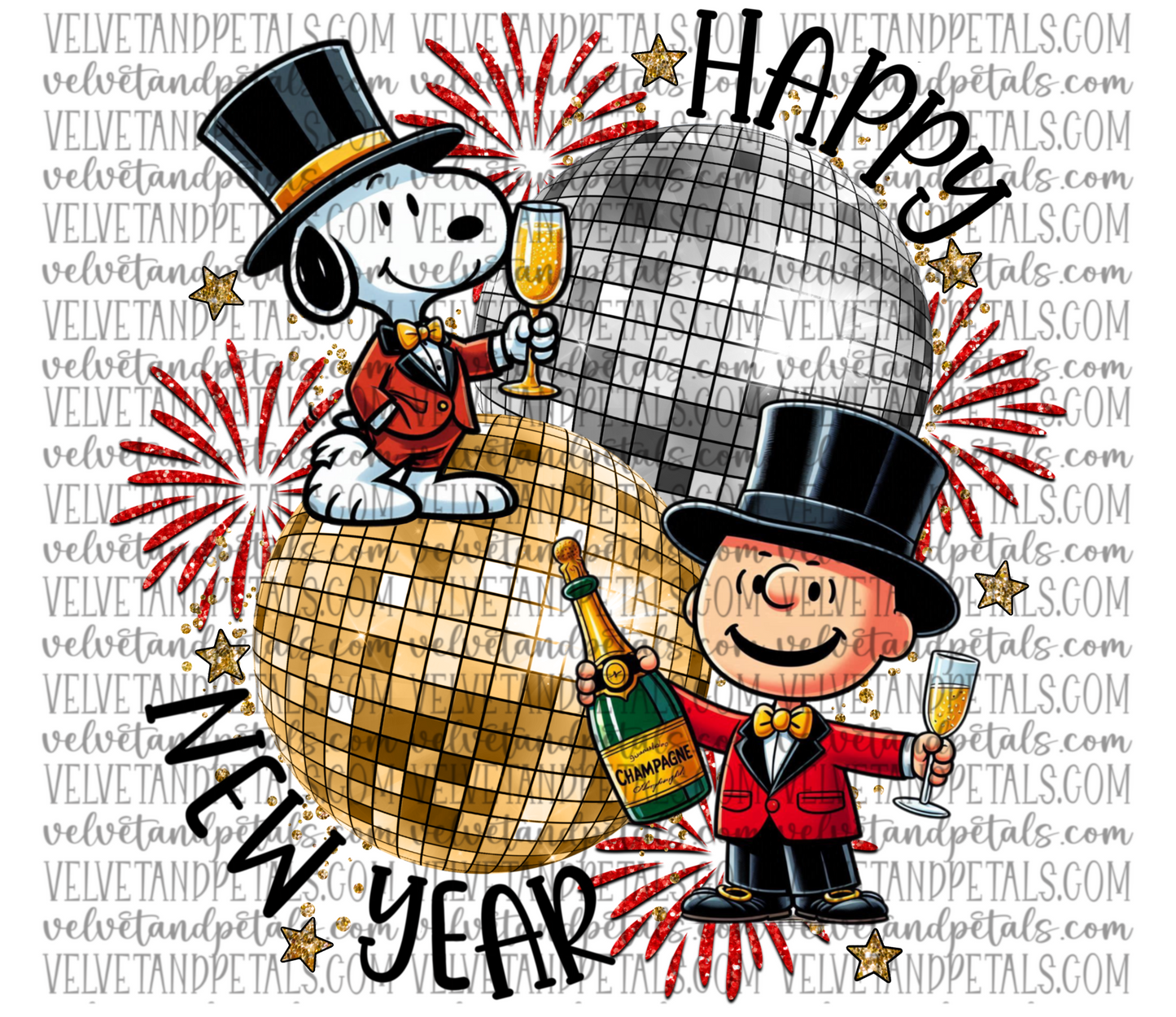 Happy New Year Characters- 2 Versions