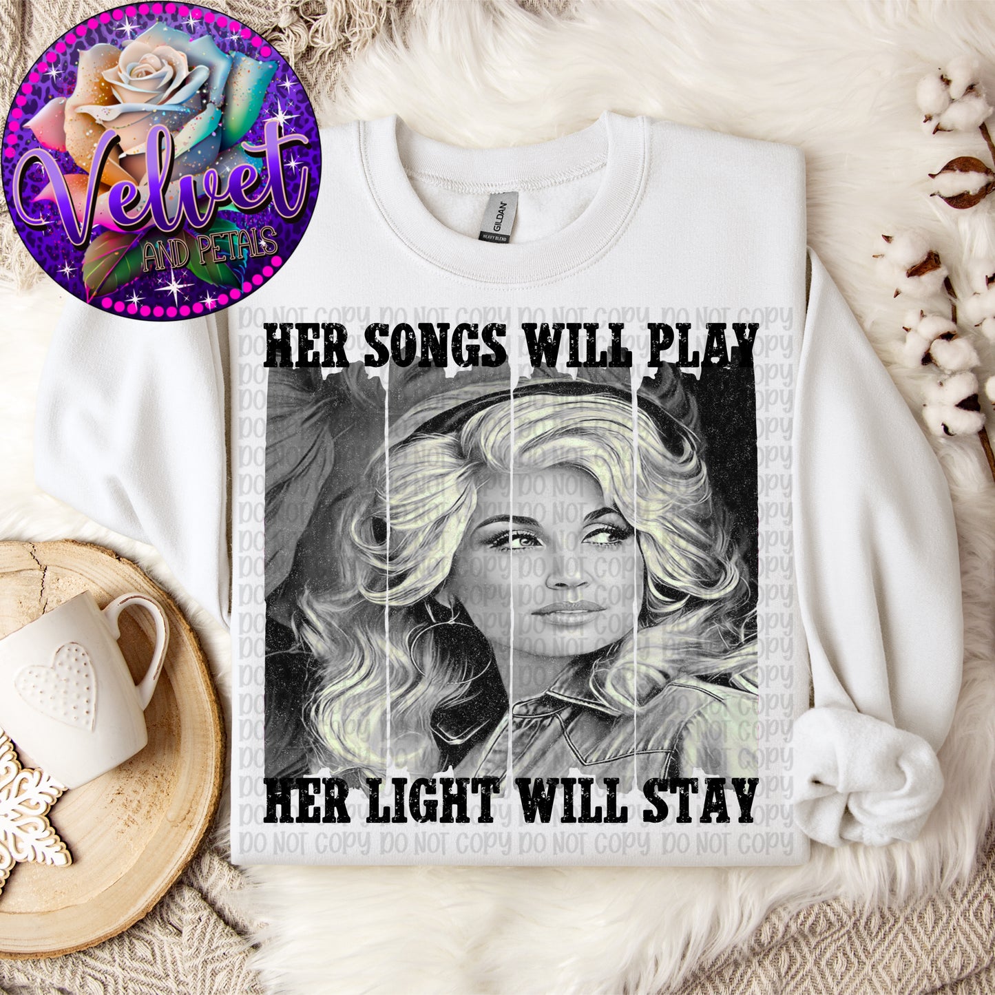 Her Songs Will Play Her Light Will Stay