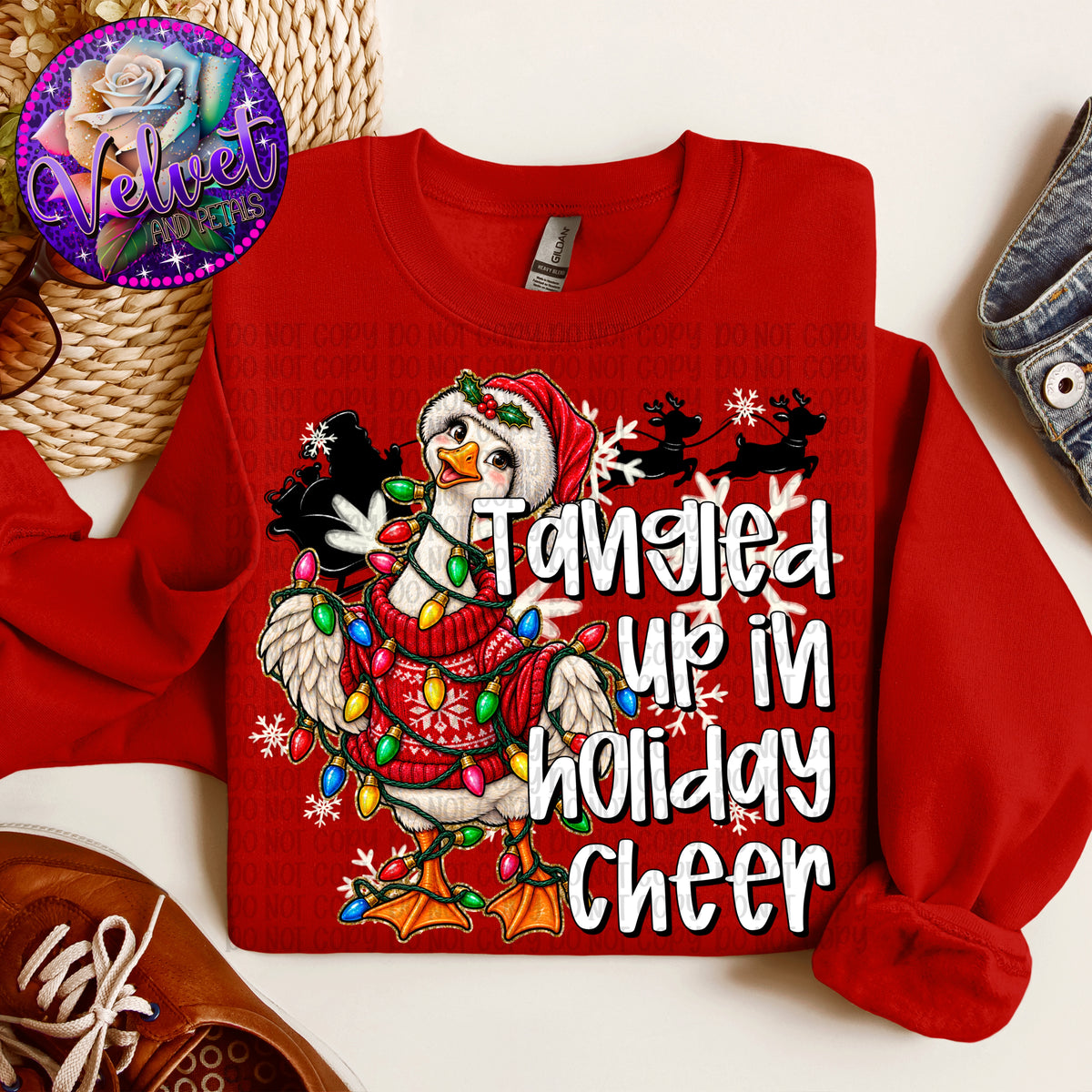 Tangled Up In Christmas Cheer White