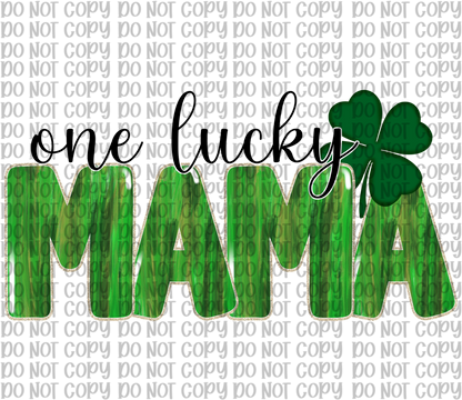 One Lucky Mama Paint Stroke