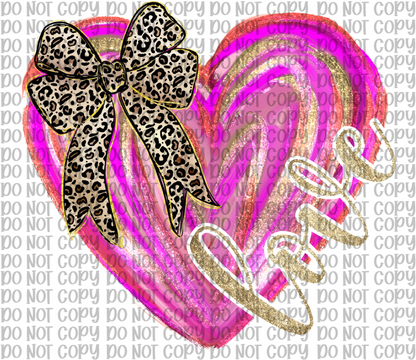 Leopard Coquette Heart