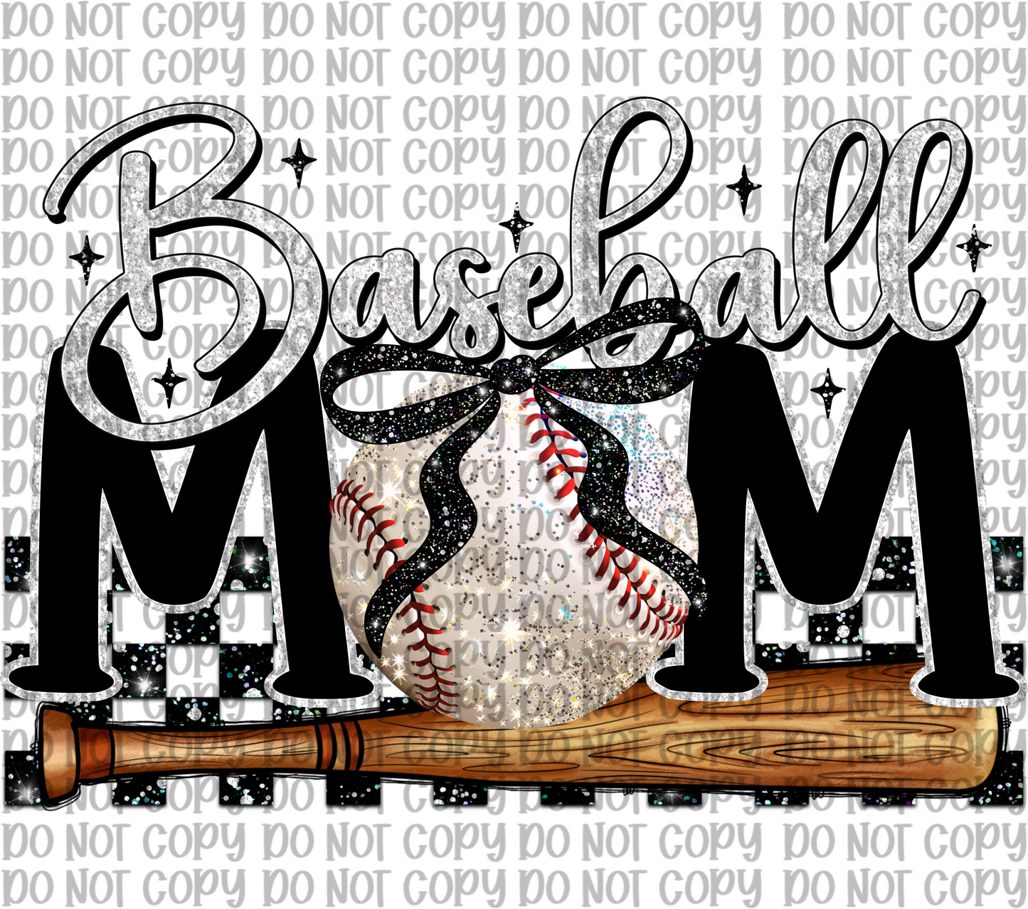 Baseball Mom Black