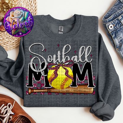 Softball Mom Maroon