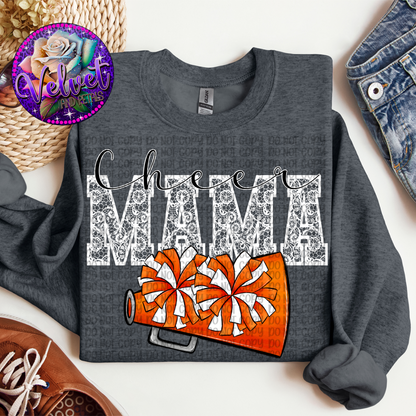 Orange Cheer Mama Lace