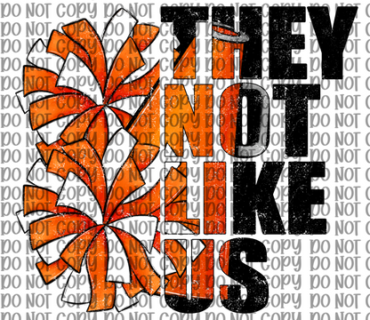 They Not Like Us Cheer Orange
