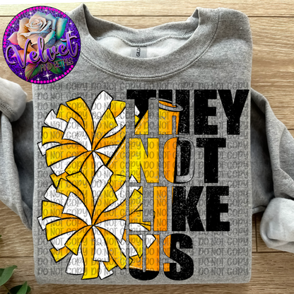 They Not Like Us Cheer Yellow