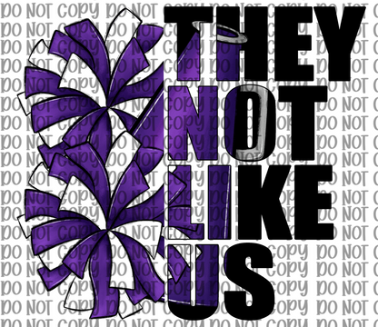 They Not Like Us Cheer Purple