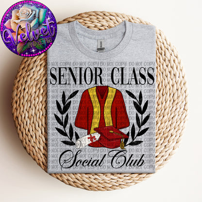 Senior Class Social Club Red