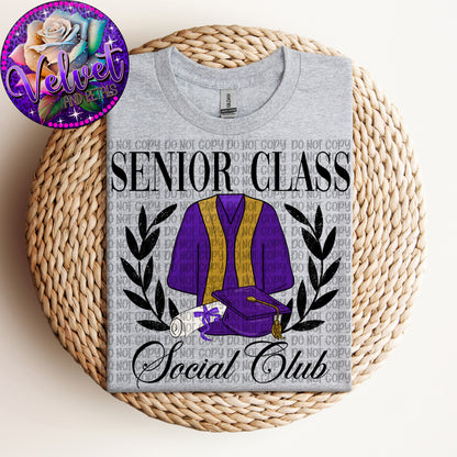 Senior Class Social Club Purple