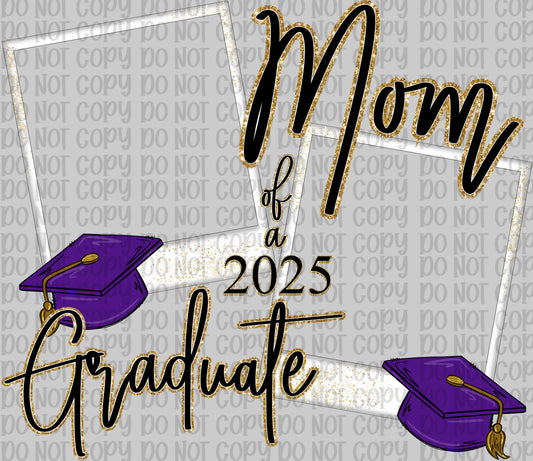 Mom Of A 2025 Graduate Purple