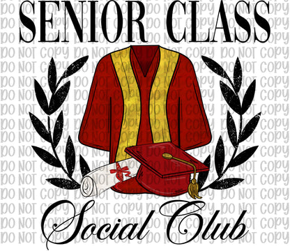 Senior Class Social Club Red