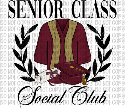 Senior Class Social Club Maroon