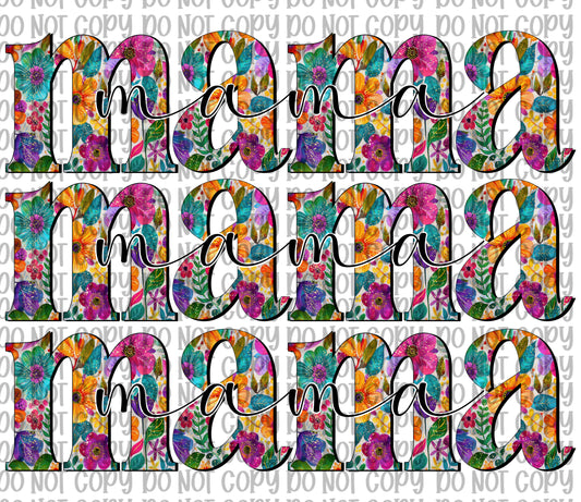 Stacked Floral Mama