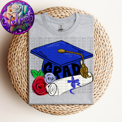 Blue Grad Cap
