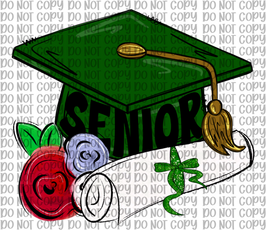 Green Senior Cap