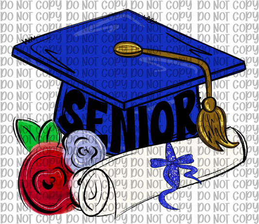 Blue Senior Cap