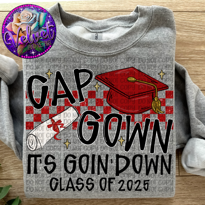 Cap Gown Red