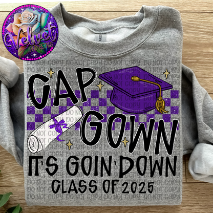 Cap Gown Purple