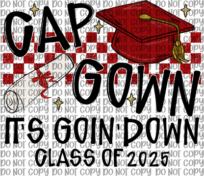 Cap Gown Red
