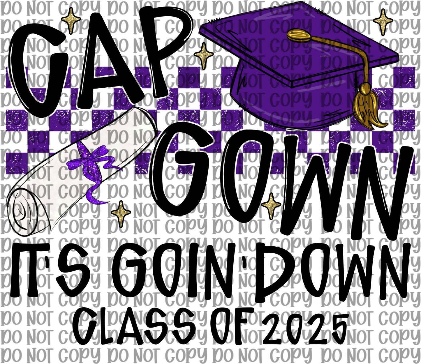 Cap Gown Purple