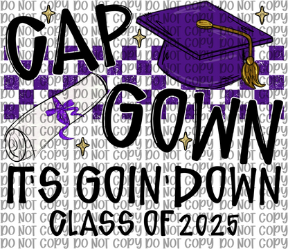 Cap Gown Purple