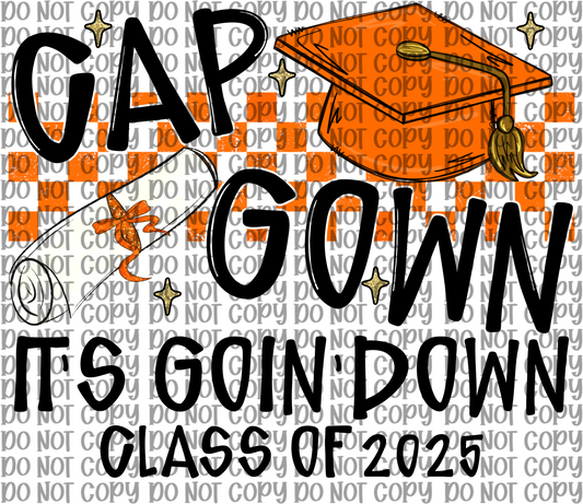 Cap Gown Orange