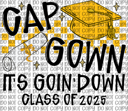 Cap Gown Yellow