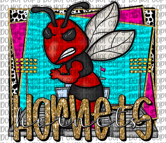 Hornets Mascot Red