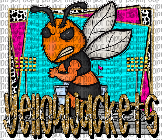 Yellowjackets Mascot Orange