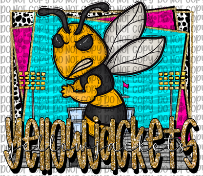 Yellowjackets Mascot Yellow