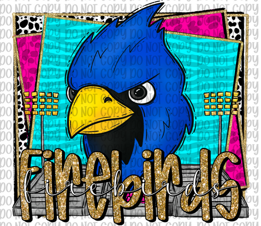 Firebirds Mascot Blue