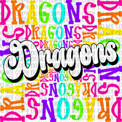 Neon Dragons
