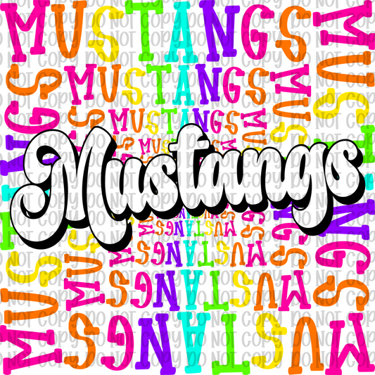 Neon Mustangs
