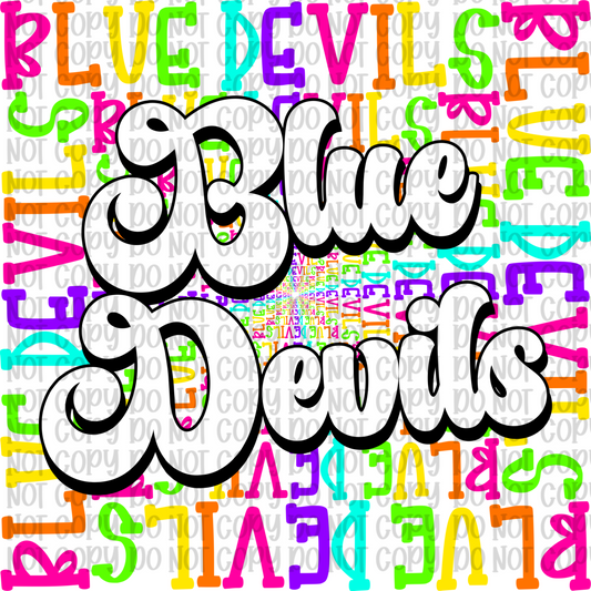 Neon Blue Devils