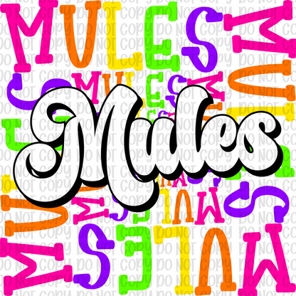 Neon Mules