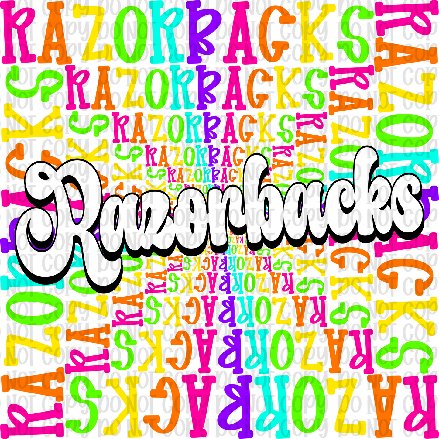 Neon Razorbacks