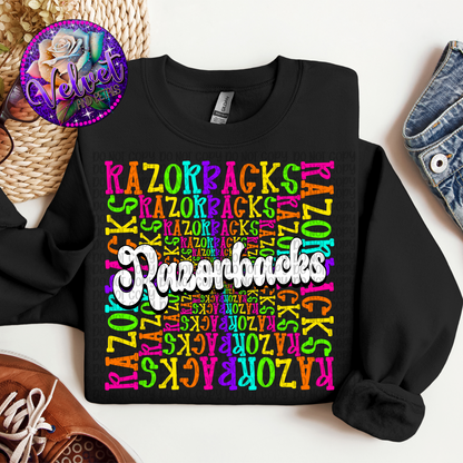 Neon Razorbacks