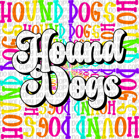 Neon Hound Dogs