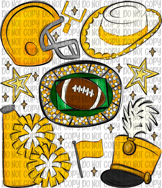 School Spirit Collage Yellow
