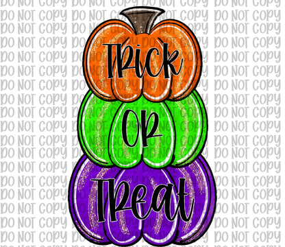 Stacked Halloween Pumpkins