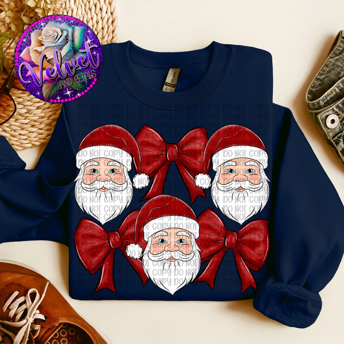 Santa & Bows